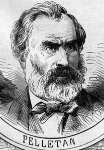 War of 1870: portrait of Eugene Pelletan, member of the provisional government of 1870