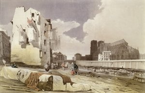 Washerwomen at the Lavoirs at the Quai Montebello by French School