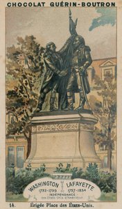 Washington, 1732-1799, Lafayette, 1757-1834, Independence of the United States of America, Erected Place des Etats-Unis
