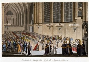 Wedding Ceremony (Napoleon & Marie Louise of Habsburg) in the Church of the Augustines in Vienna, April 2 by French School