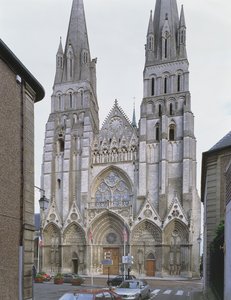 West facade of Bayeux Cathedral by French School