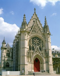 West facade of the chapel by French School