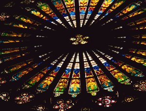 West rose window by French School