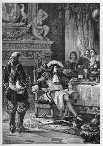 William III of Orange receiving the news of the birth of the Prince of Wales