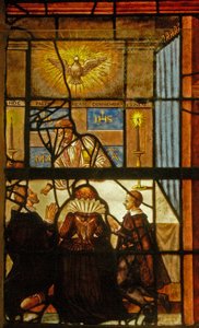 Window Charnier-6 depicting Easter Holy Communion by French School