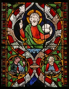 Window N-chapA depicting Christ by French School
