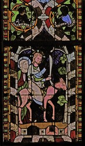 Window N-chapB depicting the Entry into Jerusalem