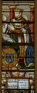 Window depicting Francois de Bourbon by French School