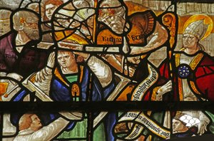 Window depicting Saint Thomas Becket: murder