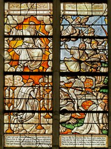 Window Depicting Scenes from the Book of Revelation by French School