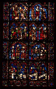Window Depicting Scenes from the Life of St. Cheron