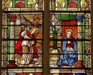 Window Depicting the Annunciation by French School