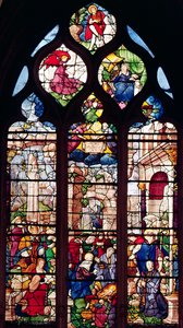 Window depicting the Nativity by French School