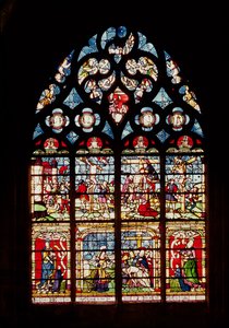 Window depicting the Passion of Christ by French School