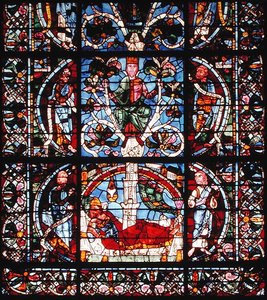 Window depicting the Tree of Jesse (detail)