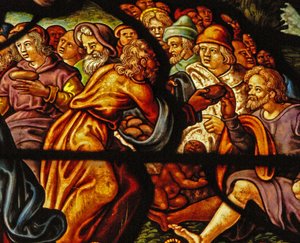 Window in the Charnier Depicting the Feeding of the 5000