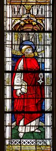 Window w0 depicting St Peter by French School