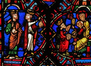 Adoration of the Magi (Window W0) by French School