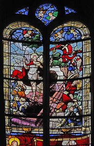 Window depicting the Resurrection