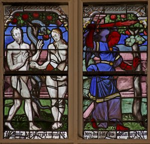 Adam and Eve and the Serpent; Cast Out of Eden