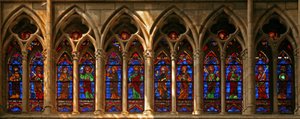 Window 103 depicting the Twelve Apostles by French School