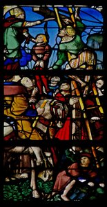 Window depicting a scene from the life of St Claude by French School