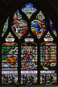 Window depicting scenes from the life of Joseph by French School
