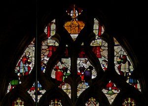 Window depicting scenes from the life of St Claude by French School