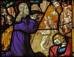 Window depicting Christ in Gethsemane