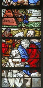 Window depicting the Raising of Lazarus