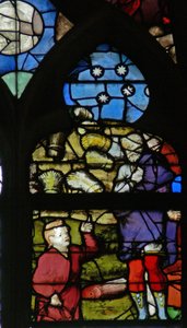 Window depicting Joseph recounts his dream by French School