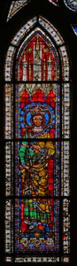 Window w11 depicting Emperor Philippe de Souabe by French School