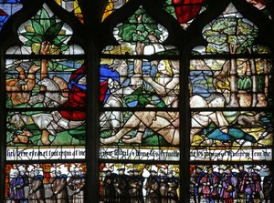 Window w120 depicting the Creation of Eve