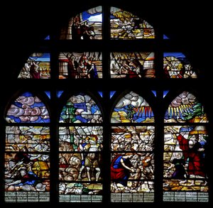 Scenes from the History of Moses; Crossing the Red Sea; Collecting Manna