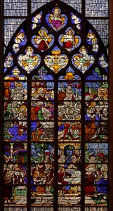 Window depicting scenes from the Life of Christ after Crucifixion