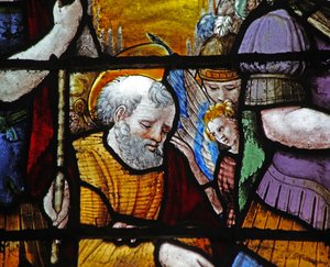 Window depicting St Peter by French School