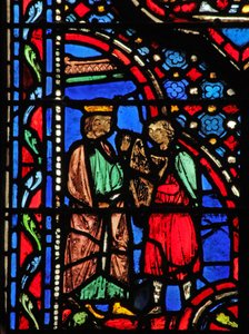 David Playing the Harp for Saul by French School