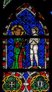 Window w17 depicting the Creation of Adam