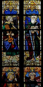 Window depicting St Peter and St Paul