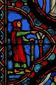 Scene from the Life of St Martin (Window W1) by French School