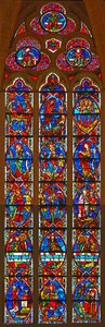 Window depicting the Passion Cycle by French School