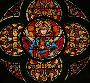 Window w201 depicting an angel