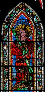 Window w202 depicting St Lucy by French School