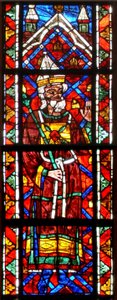 Window depicting Aaron