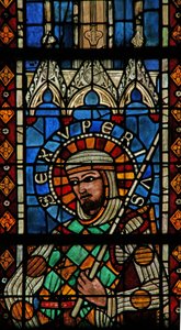 Window w203 depicting St Exupery by French School
