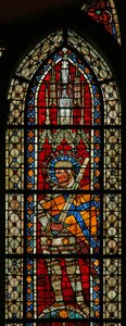Window w203 depicting St Sebastian by French School