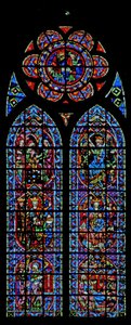 Window depicting the Annunciation and Childhood of Christ