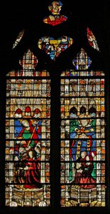 Window depicting St Genevieve by French School