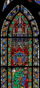 Window w204 depicting St Marine by French School