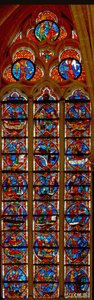 Window depicting scenes from the life of St Martin